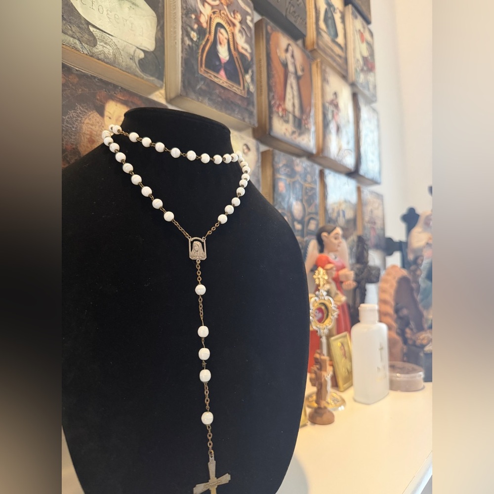 Vintage Rosary – Glass‎ Beads – Made in Roma (Rome, Italy)